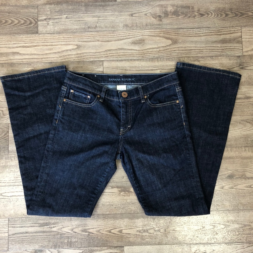 Banana Republic Jeans 28 Short Bootcut Blue